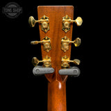 Back of headstock of Used 2023 Martin Custom Grand "J" Jumbo Sunburst TFW3239.