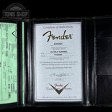 Certificate of authenticity for Fender Custom Shop Time Machine '54 Tele Super Heavy Relic Super Faded Aged Nocaster Blonde.
