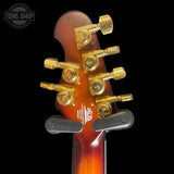 Back of headstock ofUsed 2017 Ernie Ball Music Man BFR John Petrucci Majesty Island Burst Koa.