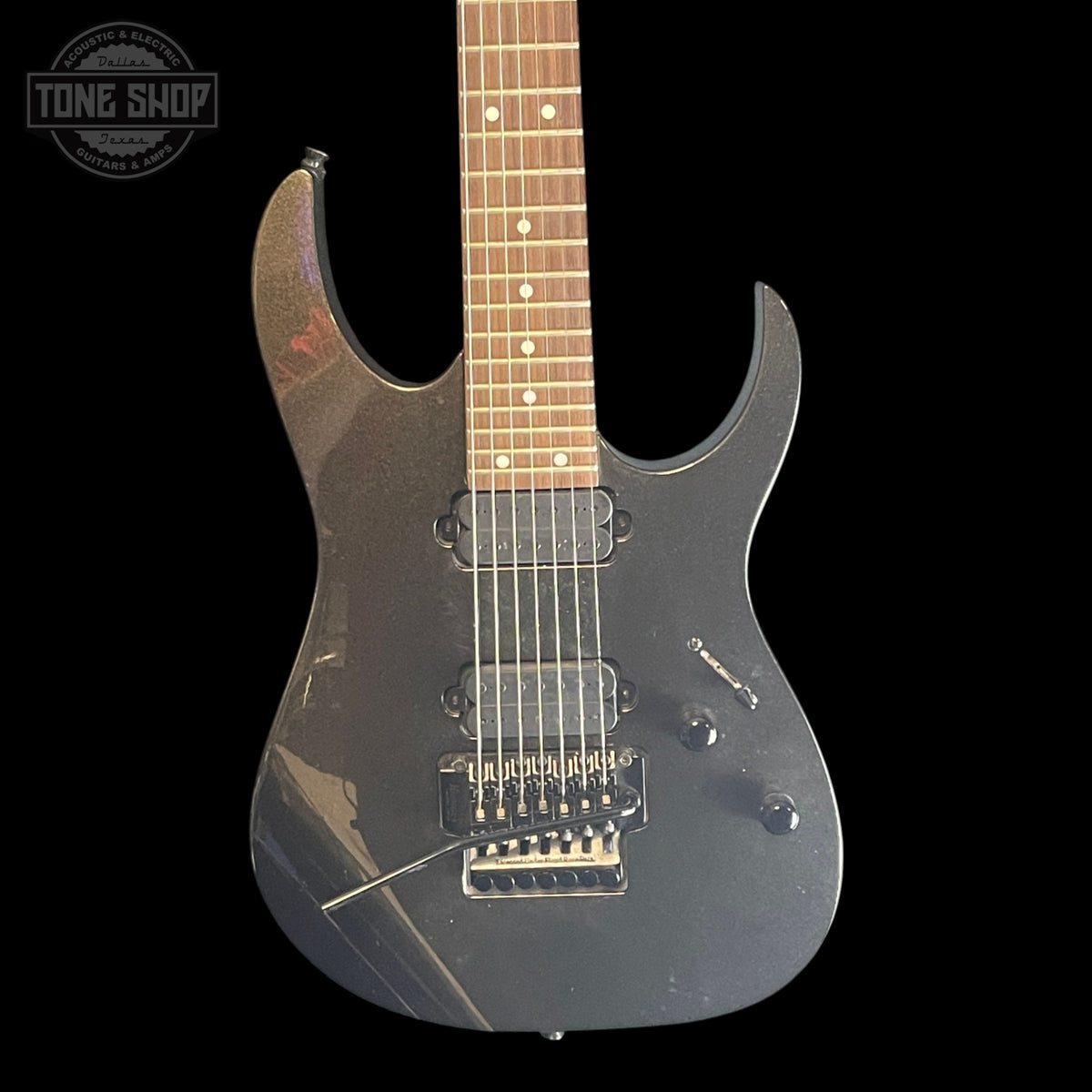 Front of Used Ibanez RG Series 7-String  RG7420 Black Pearl TSS7567.