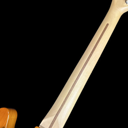 Back of neck of Used Fender American Performer Telecaster Honeyburst.