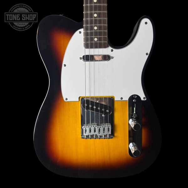 Front of Used Fender Telecaster Standard Sunburst.