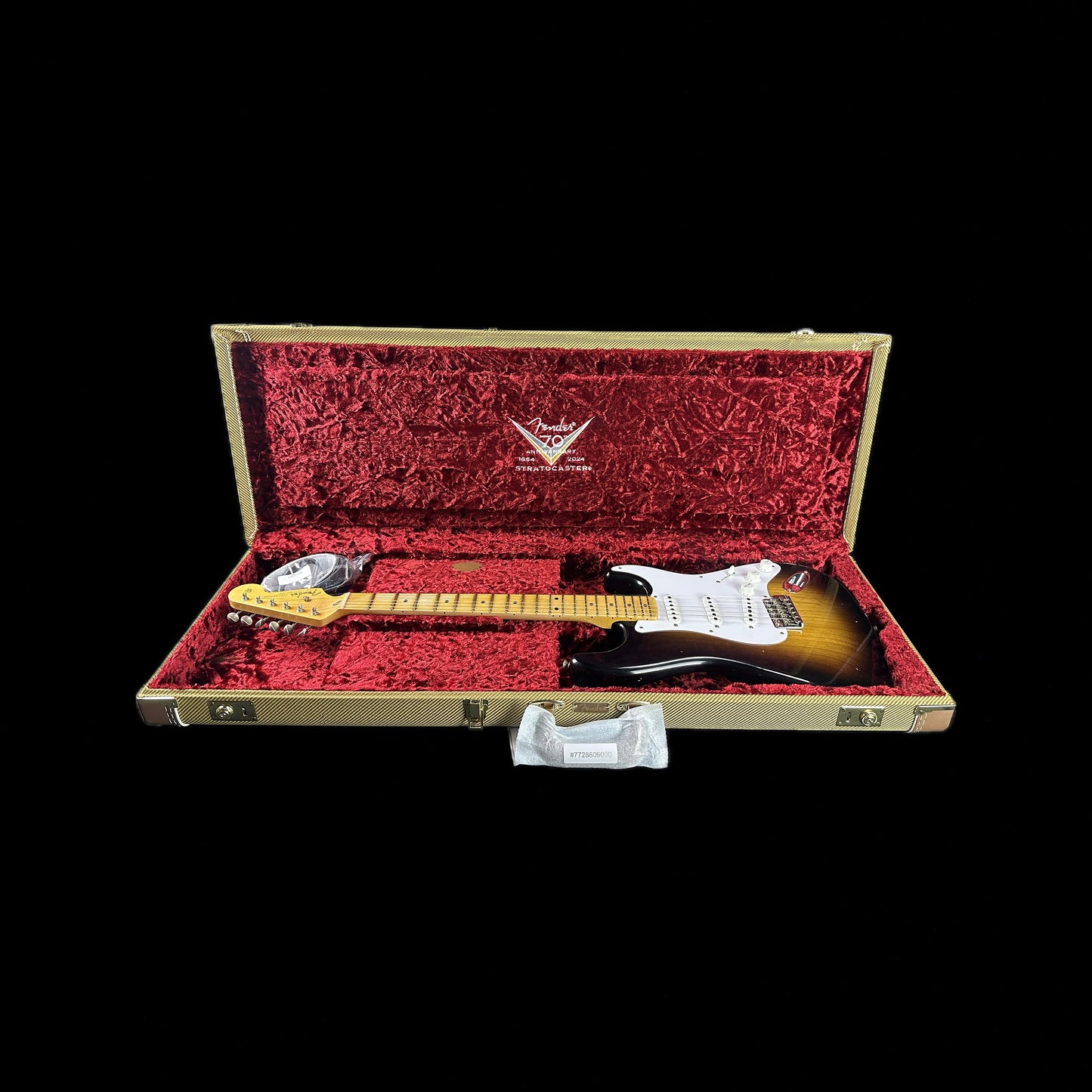 Fender Custom Shop LTD 70th Anniversary 1954 Stratocaster Relic 2-Color Sunburst in case.