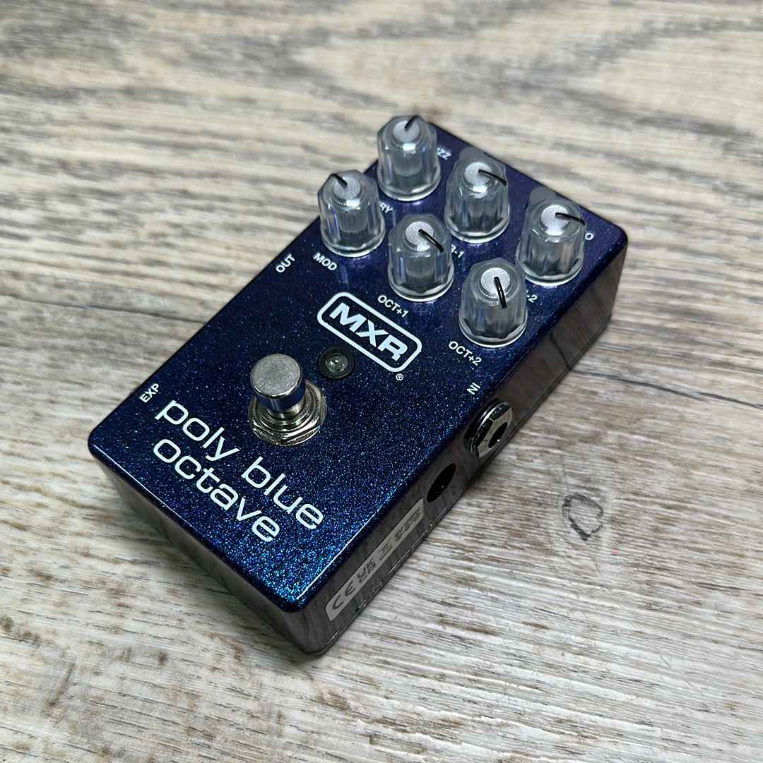 Top of Used MXR Poly Blue Octave.