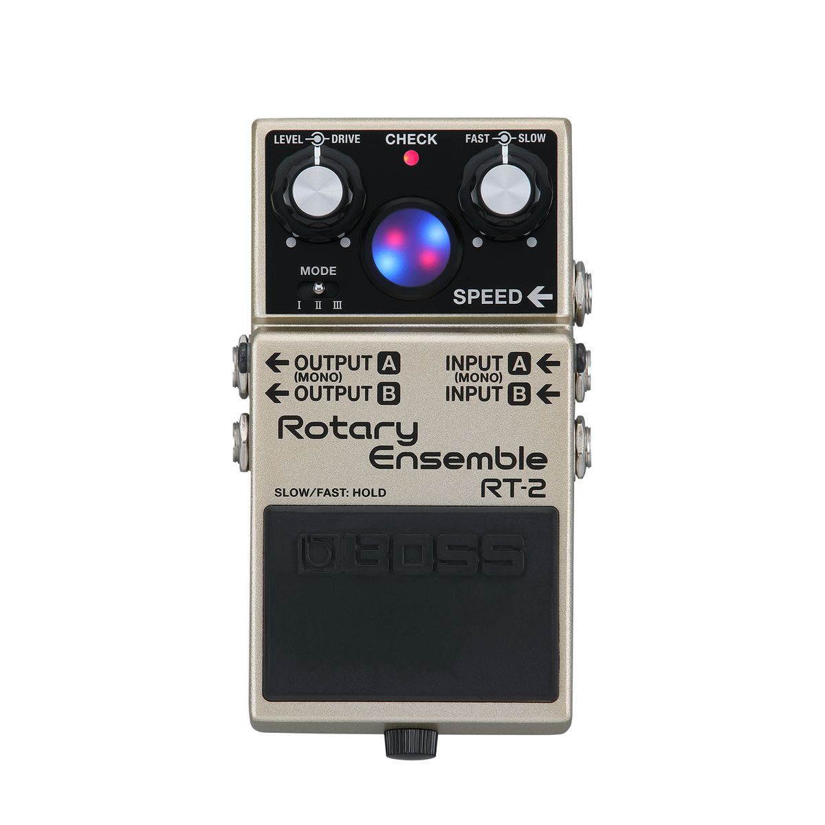 Top down of Boss RT-2 Rotary Ensemble.