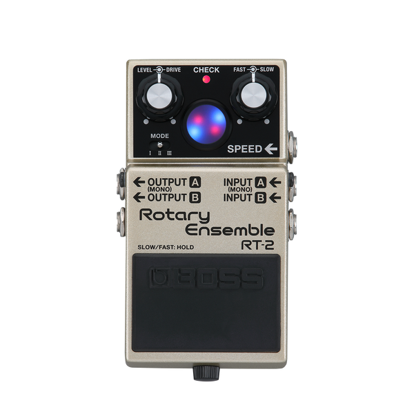 Top down of Boss RT-2 Rotary Ensemble.