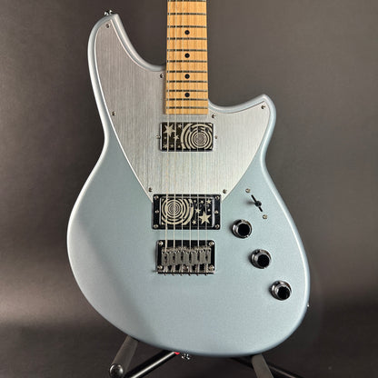 Front of Used Reverend Billy Corgan Z-One Metallic Silver.