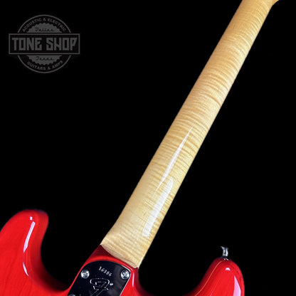 Back of neck of Fender Custom Shop American Custom Stratocaster RW Crimson Transparent NOS.