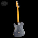 Back of body of Used Fender Brad Paisley Black Sparkle Esquire.