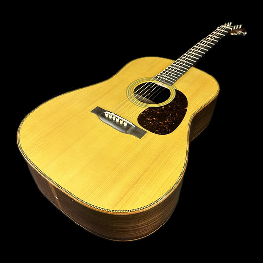 Front angle of Martin Custom Shop 28 Style 12 Fret Dread Adirondack/WEIR.