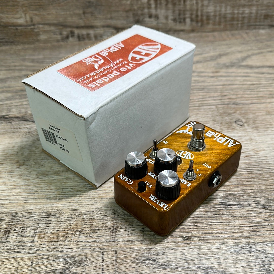Box for Used VFE Pedals Alpha Dog.