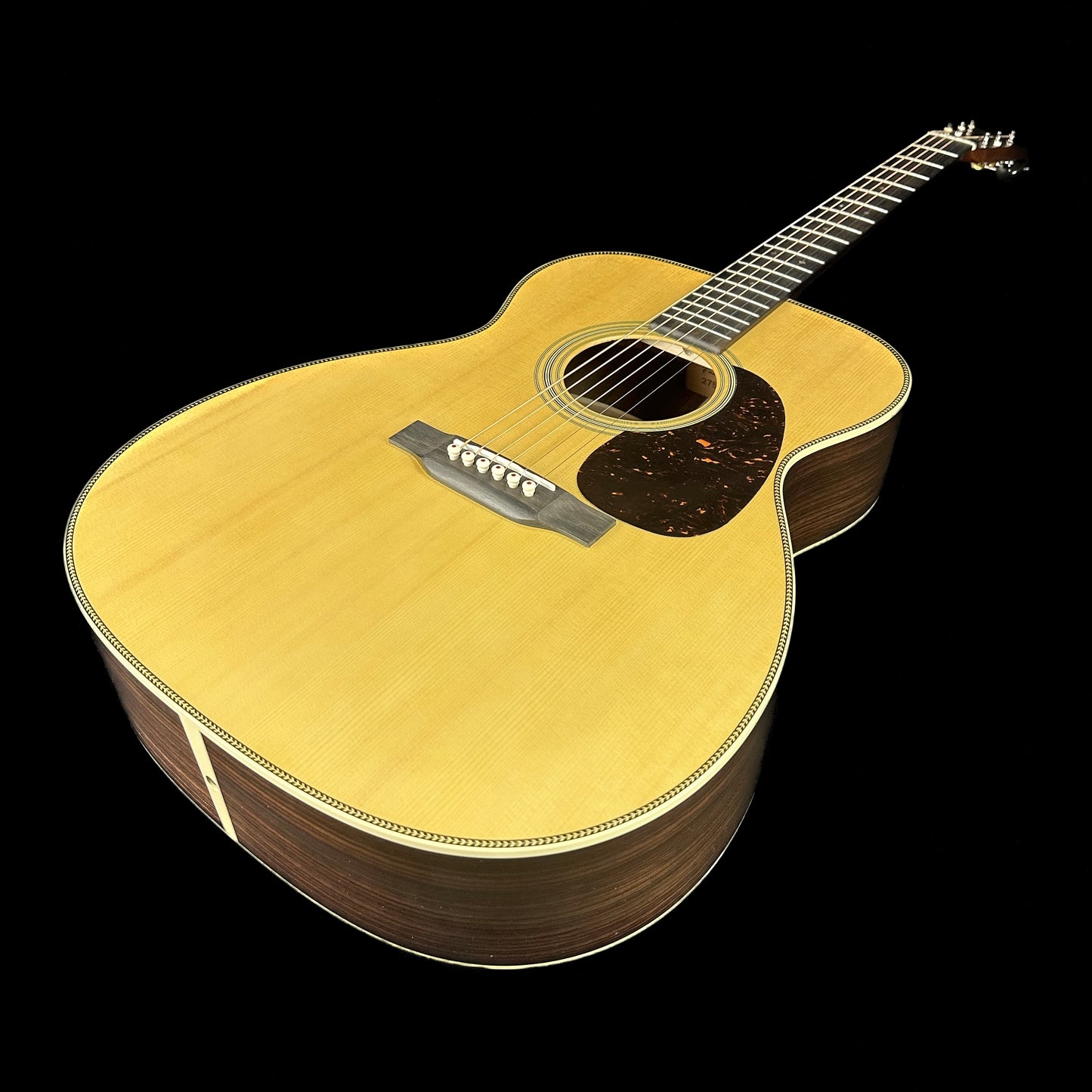 Front angle of Martin Custom Shop 28 Style 0000 Adirondack/WEIR.