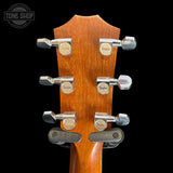 Back of headstock of Used 2007 Taylor 414ce Fall Limited Edition.