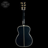 Full back of Martin Custom Shop 45 Style OM Tree of Life Black.