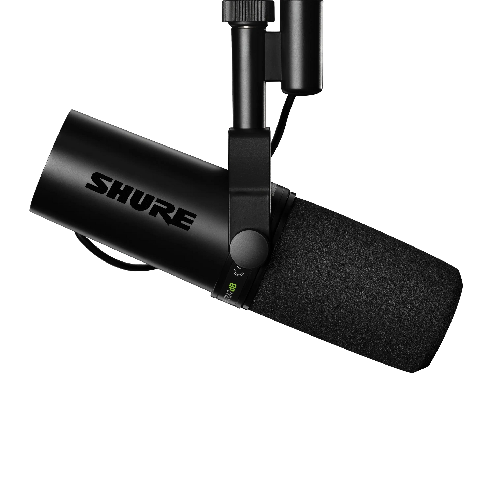 Close up of Shure SM7dB mic.