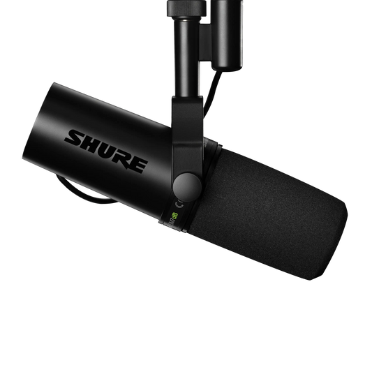 Close up of Shure SM7dB mic.
