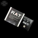 Top of Used ProCo Rat Distortion Pedal TSS7439 with box.