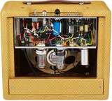 Open back of Fender 57 Custom Champ.