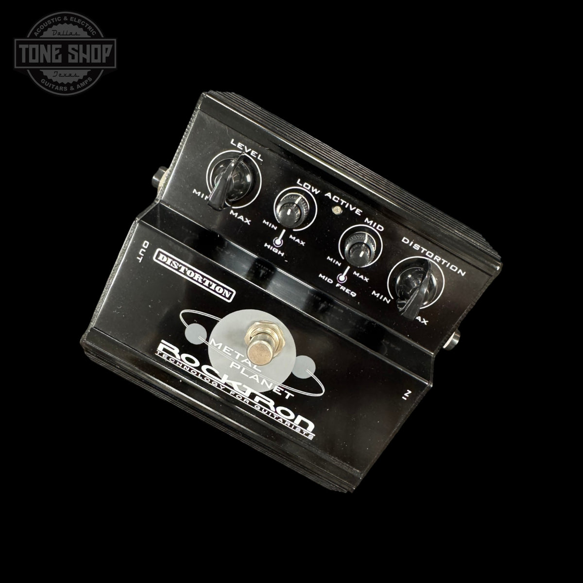Top of Used Rocktron Metal Planet Distortion Pedal.