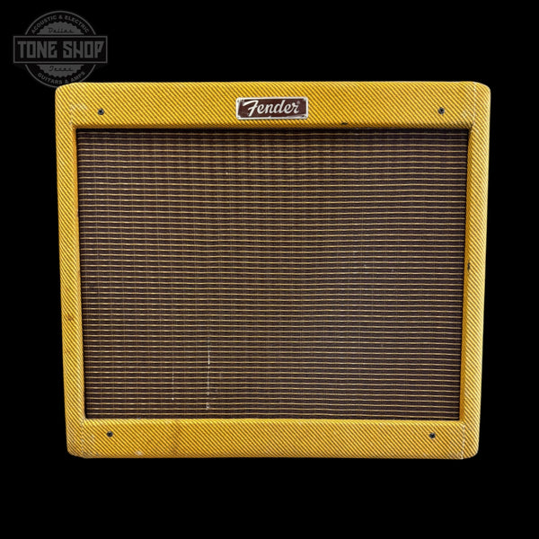 Front of Used 2015 Fender Blues Junior Lacquered Tweed 15 Watt 1X12 Amplifer TSS7642.
