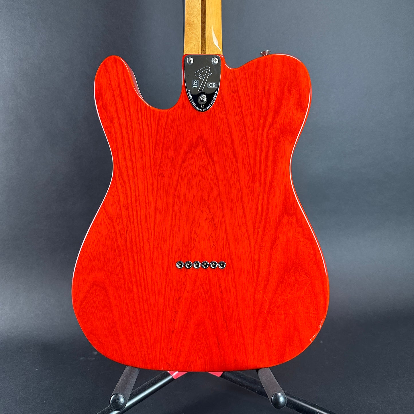 Back of Used 2011 Fender FSR Telecaster Custom '72 Orange.