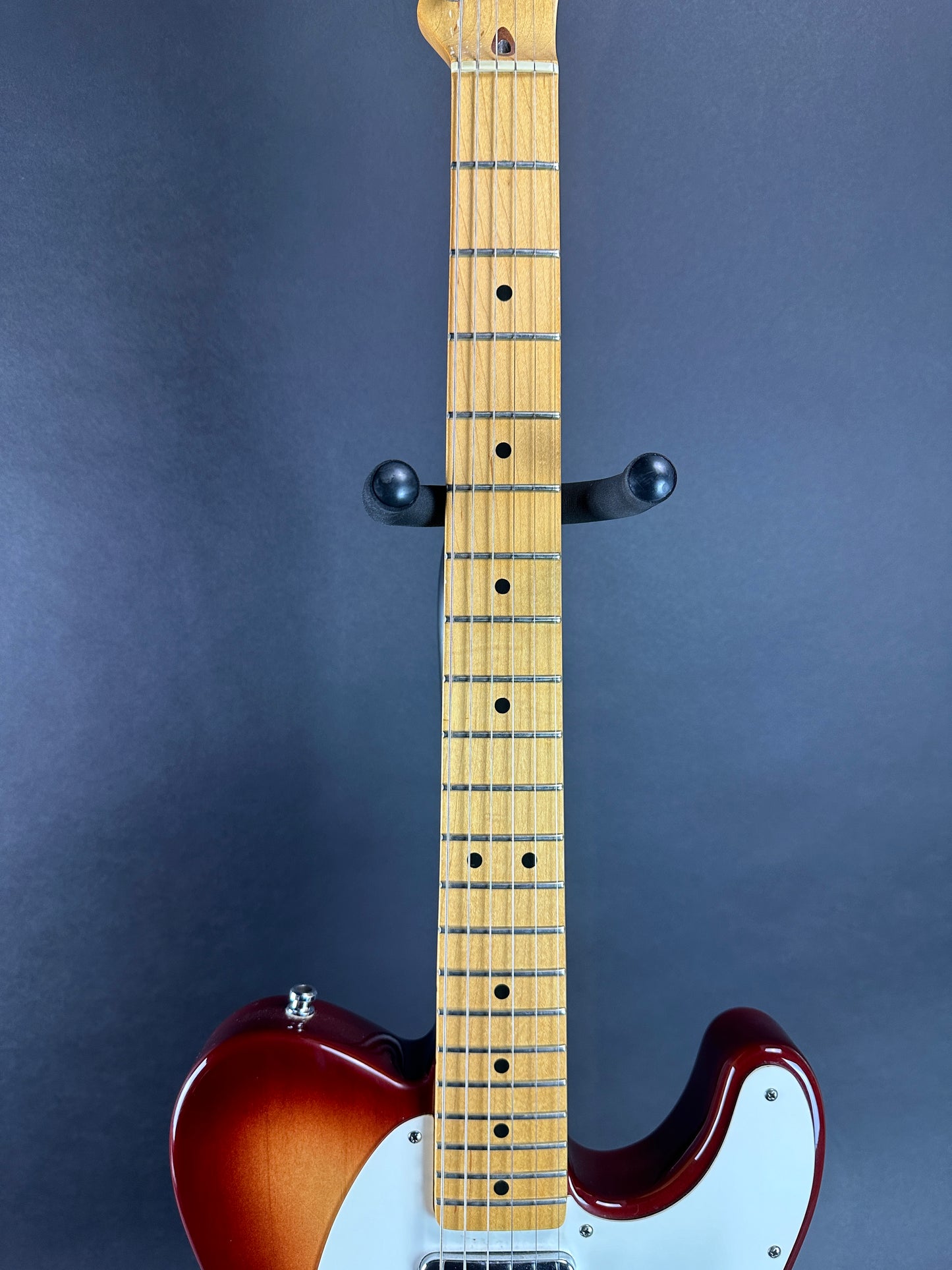 Fretboard of Used 1983 Fender Standard Telecaster Sunburst.