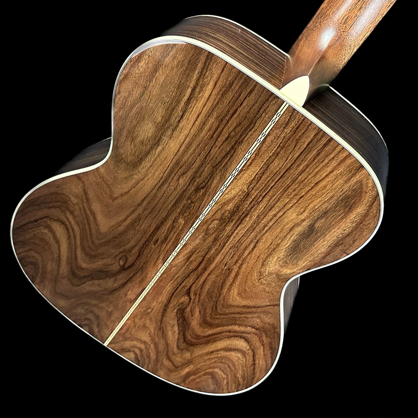 Back angle of Martin Custom Shop 28 Style 0000 Adirondack/WEIR.