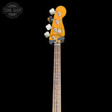Headstock of Used Squier Classic Vibe 60's Jazz Bass 3TSB TSS7471.