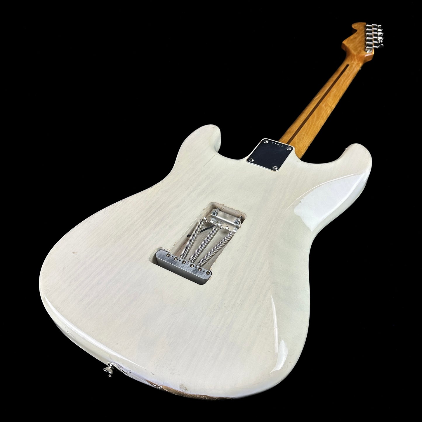 Back angle of Used Fender Original 50's Stratocaster White.