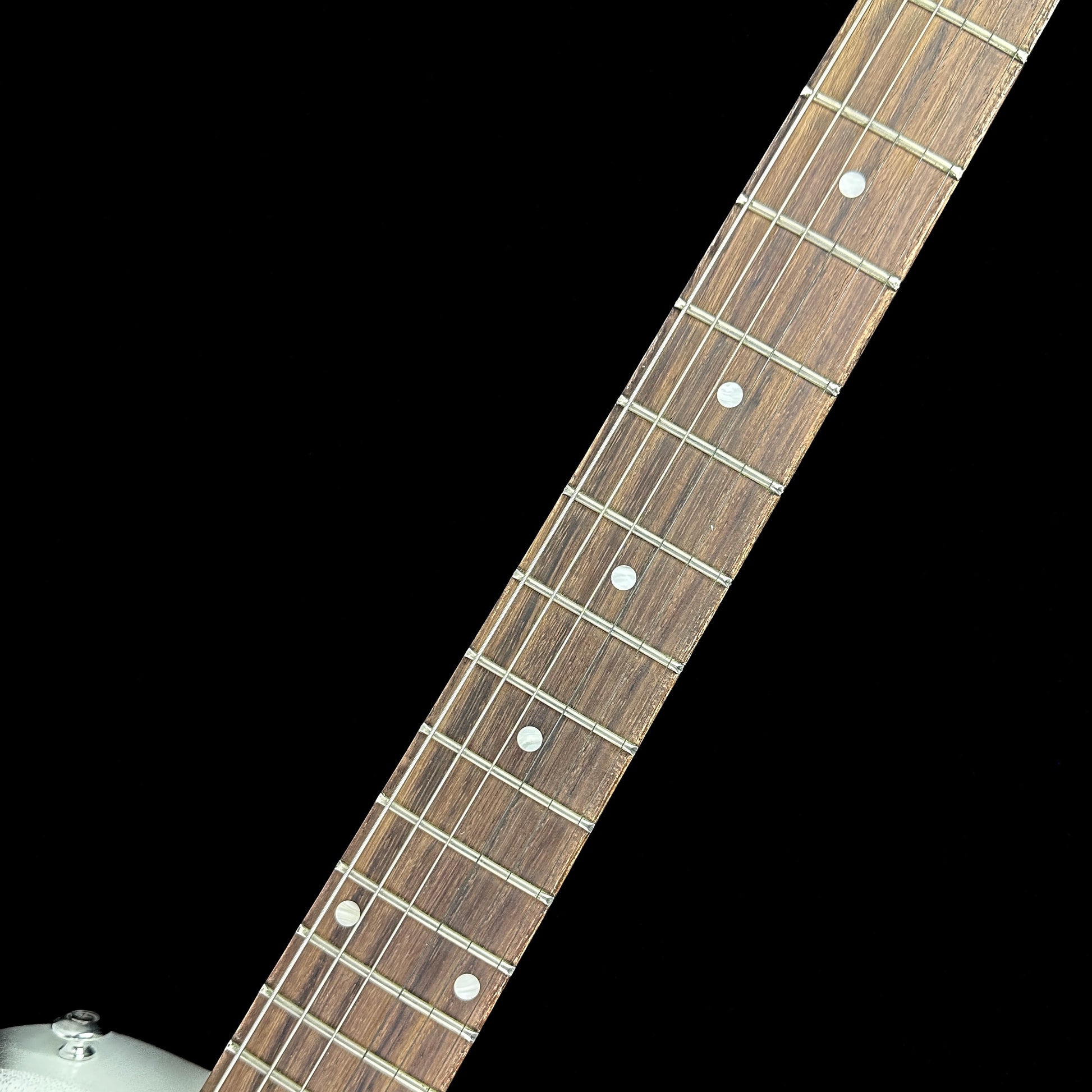 Fretboard of Used Gibson Les Paul Special Humbucker White.