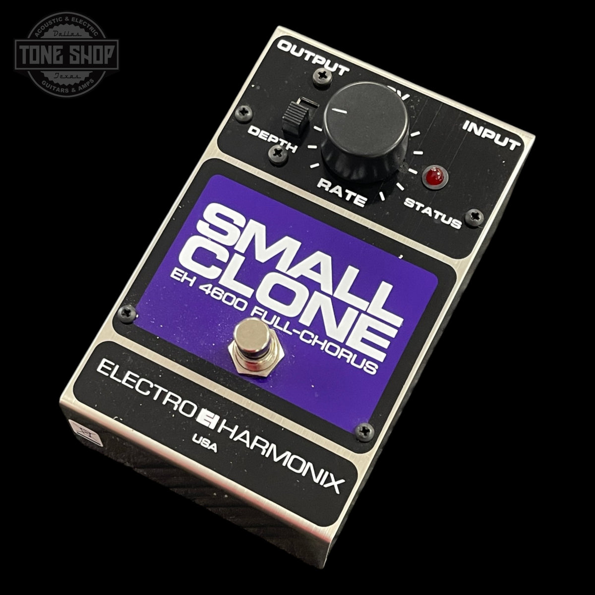 Top of Used EHX Electro-Harmonix Small Clone EH4600 Full Chorus Pedal TSS7583.