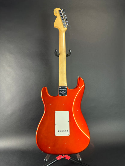 Full back of Used Fender Custom Shop Ltd Ed 69 Strat Journeyman Relic Aged Candy Tangerine.