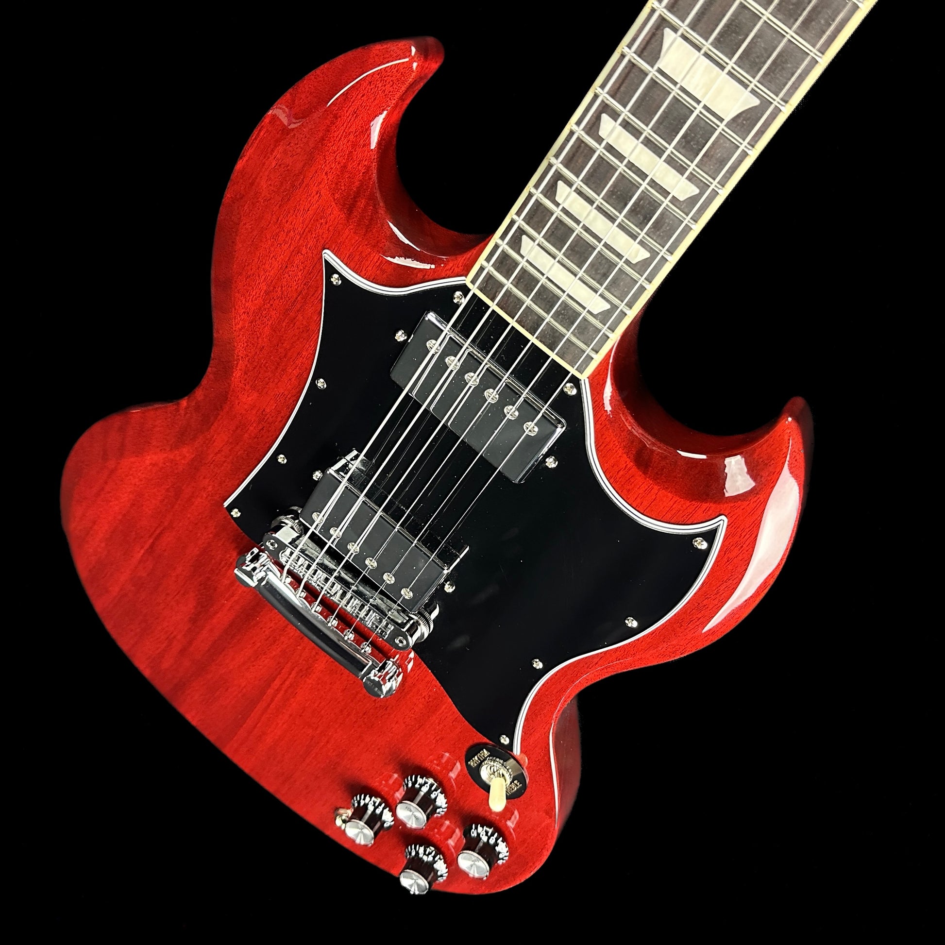 Front angle of Used Gibson SG Standard Cherry.