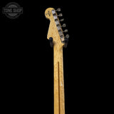 Back of Used 1992 Fender Custom Shop Texas Stratocaster 06 of 20 TSS6877 neck and headstock.