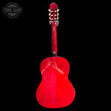Back of Used Squier SA-150N Nylon Acoustic TSS7405.