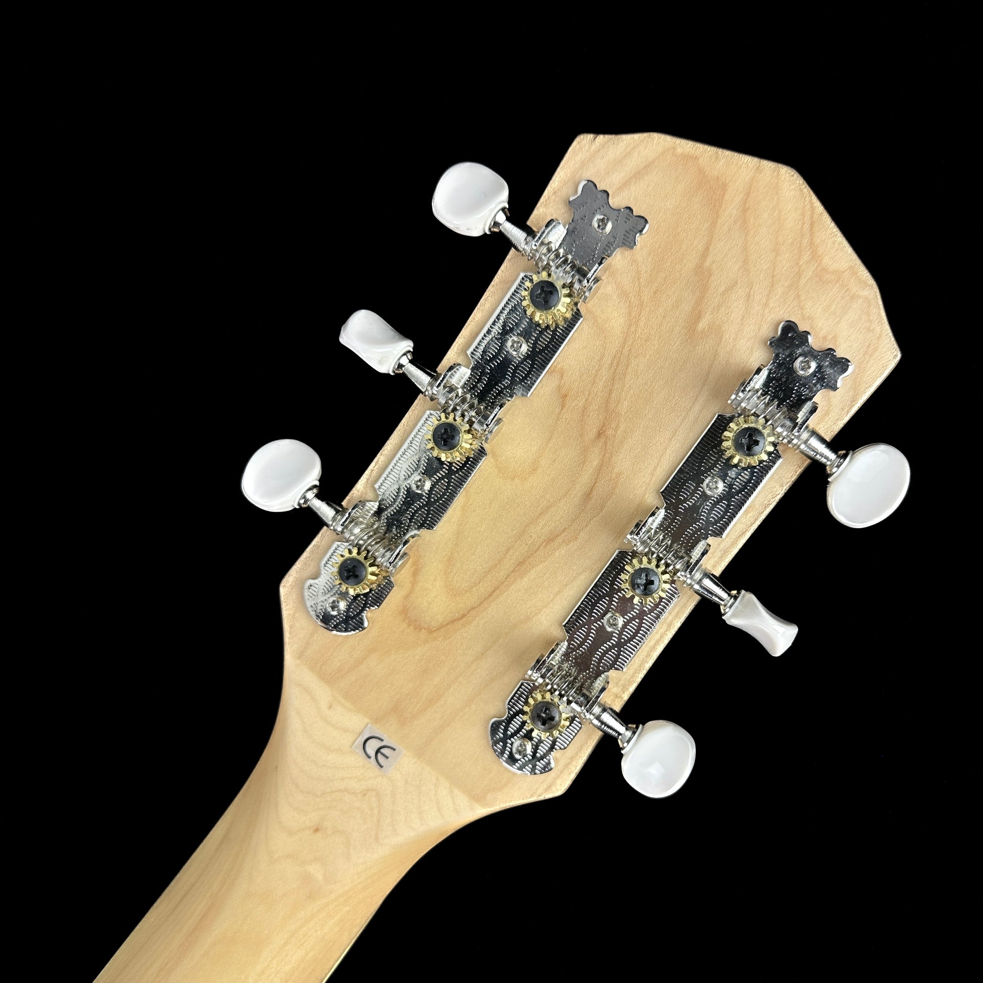 Back of headstock of Used Fender Tim Armstrong Hellcat.