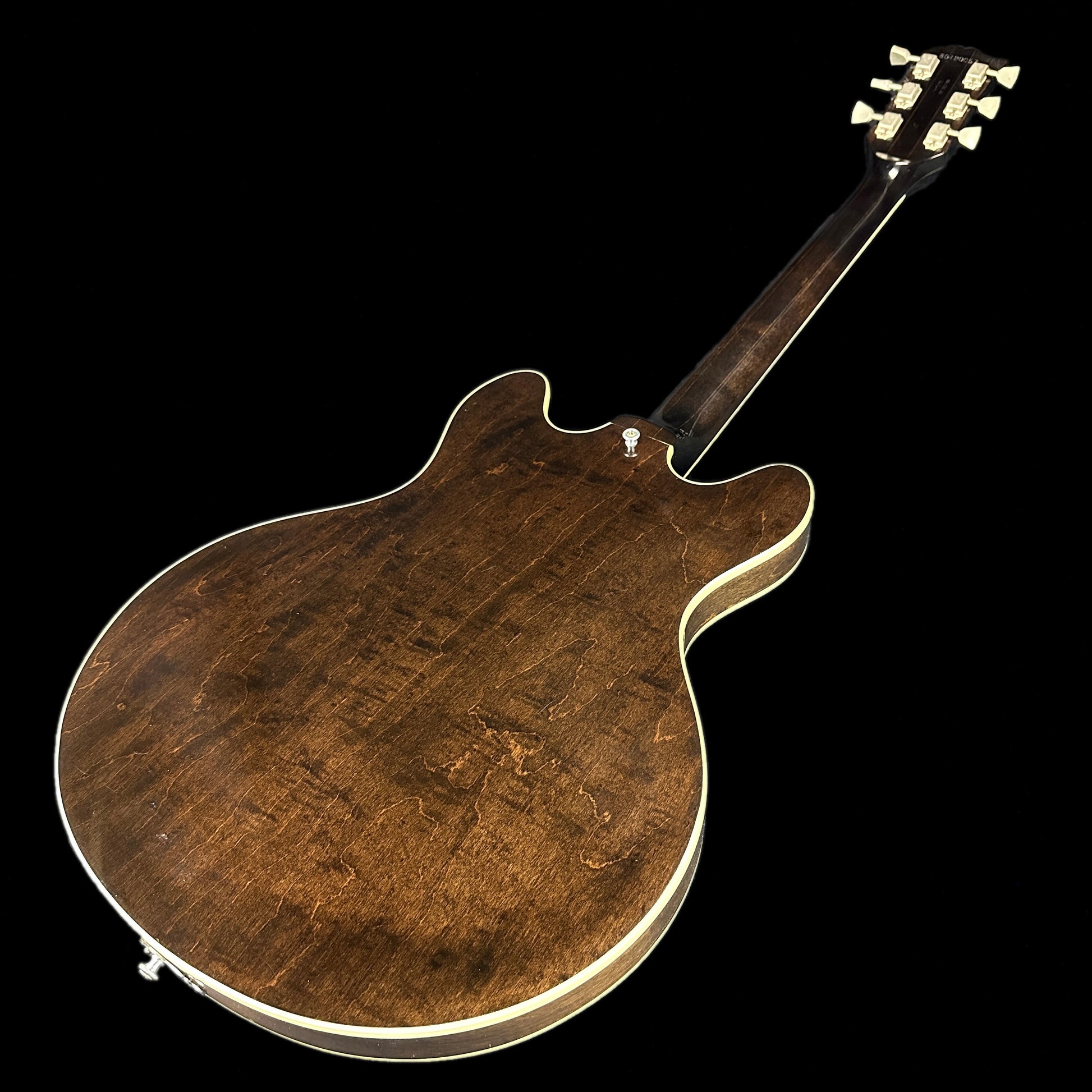 Back angle of Used 1980 Gibson ES-335 STD Walnut Left Handed.