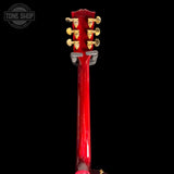 Back of headstock of Used 2021 Gibson Les Paul Studio Wine Red GH TSS7609.