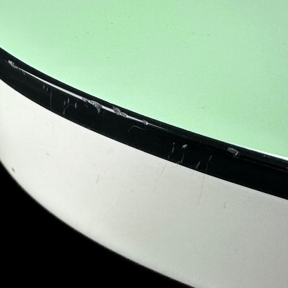 Scratches on bottom edge of Used Fender Limited Two Tone Telecaster Thinline Seafoam Green.