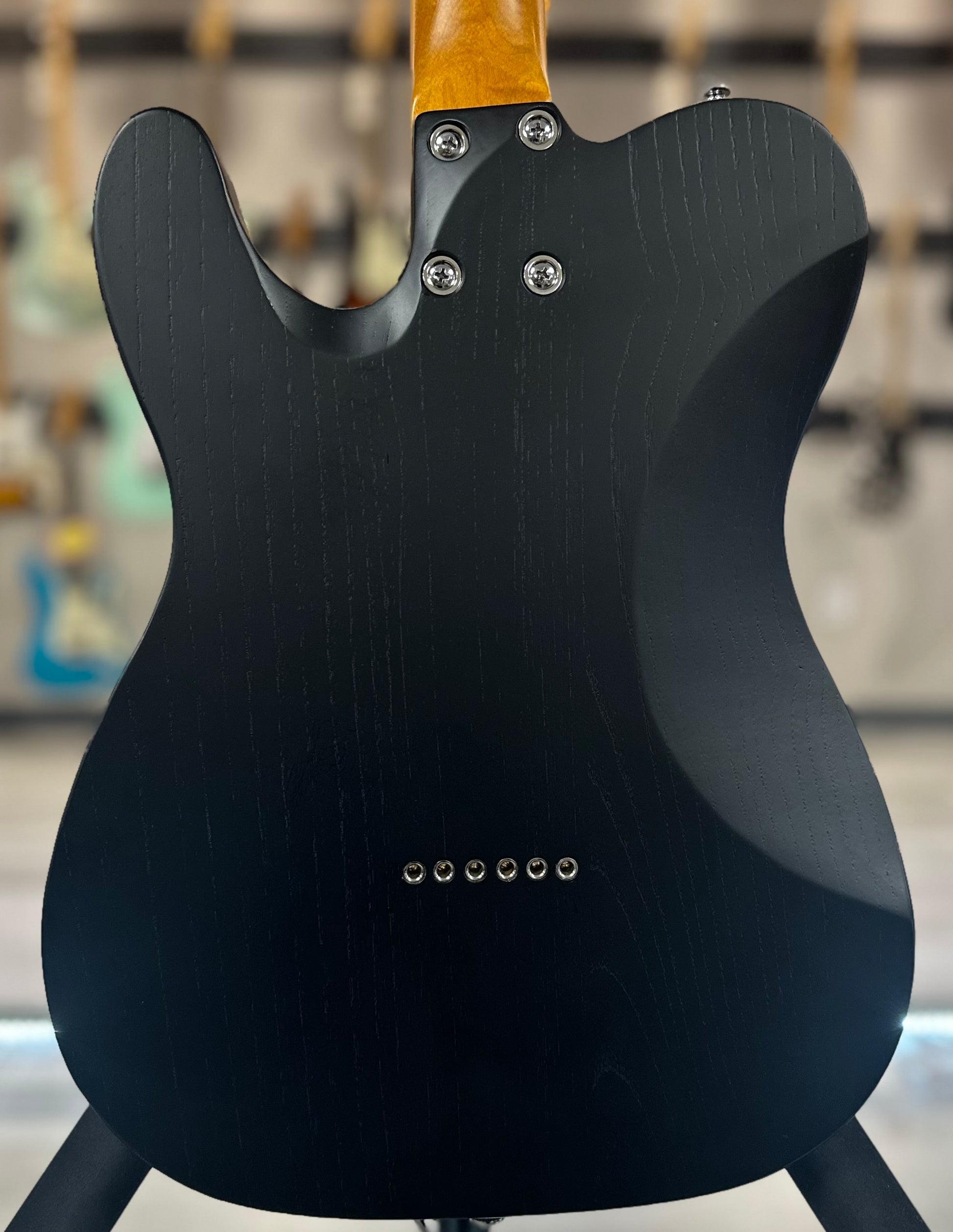 Back of Used Schecter PT Special Black TSS4059