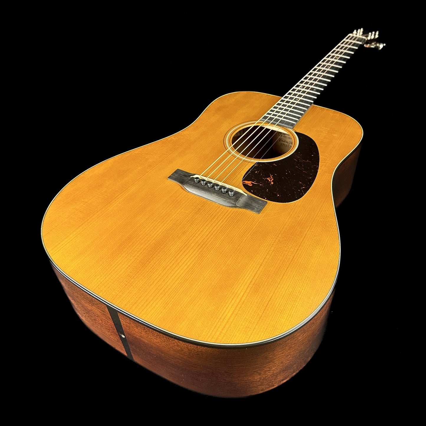Front angle of Martin Custom Shop D-18.