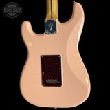 Back of Used 2021 Fender Limited Player Stratocaster Shell Pink.
