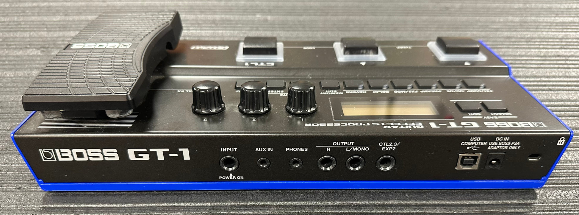 Back of Used Boss GT-1 Guitar Effects Processor TSS4042