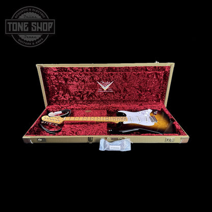 Fender Custom Shop LTD 70th Anniversary 1954 Stratocaster Time Capsule 2-Color Sunburst incase.