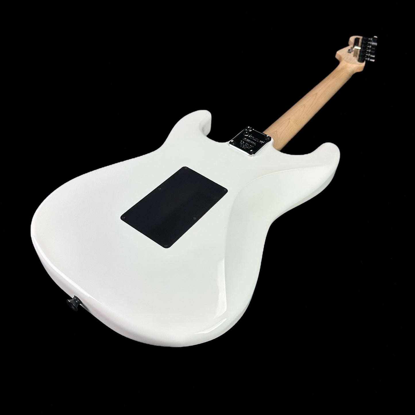 Back angle of Used Charvel Pro-Mod So-Cal HH Style 1 Snow White.