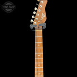 Headstock of Used Michael Kelly 59 Port Trans Red Hollowbody.