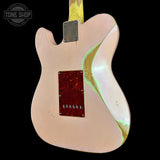 Back angle of Used Nash T-22 DLX Shell Pink Heavy Aging Ash.