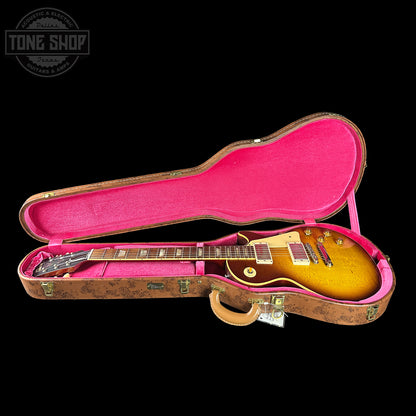 Gibson Custom Dealer Select 1958 Les Paul Chambered Slow Iced Tea Fade VOS w/case 84910 in case. 