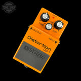 Top of Used Boss DS-1 Distortion Pedal.