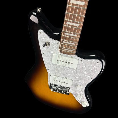 Front angle of G&L USA Doheny Tobacco Sunburst.